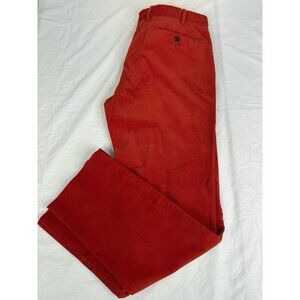Polo Ralph Lauren Orange Corduroy Pants Slim Fit Men’s 36x32 Pockets Stretch
